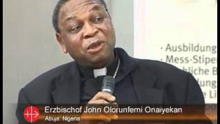 John Kardinal Onaiyekan Afrika  Zukunft der Kirche [upl. by Shelly]