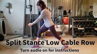 Split Stance Low Cable Row [upl. by Service]