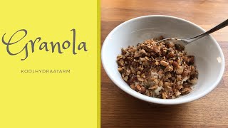 koolhydraatarme granola  koolhydraatarm  keto [upl. by Eixid]