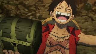 Luffy got Roger treasure  Luffy destroy One piece logposs  One piece epic scene  English dub [upl. by Haliak816]