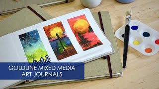 Clairefontaine Goldline Mixed Media Art Journals [upl. by Nedyaj]