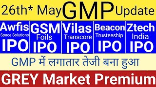 Awfis Space IPO  Awfis Space IPO GMP  Stock Market Tak  Vilas Transcore IPO  Ztech India IPO GMP [upl. by Lednahc]