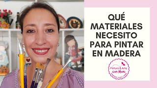 QUÉ MATERIALES NECESITO PARA PINTAR EN MADERAMDFTRUPÁNFIBROFACIL pintura principiantes diy [upl. by Haras554]