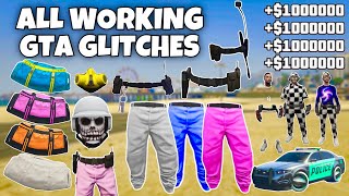 ALL WORKING GTA 5 GLITCHES IN 1 VIDEO BEST GLITCHES IN GTA 5 ONLINE 168 [upl. by Hayidan]