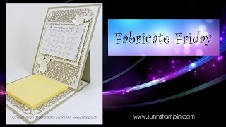 Mini Easel Calendar featuring StampinUp Products [upl. by Naor]