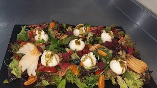 recette de salade burrata سلطة البوراتا الإيطالية [upl. by Soinski]