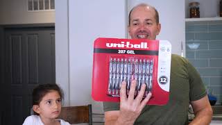 Uniball 207 Signo Gel Pens  Review amp Demo [upl. by Aldrich]