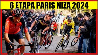 6 ETAPA PARIS NIZA 2024 EGAN Bernal REMCO Evenepoel OTRA BATALLA [upl. by Jesher]