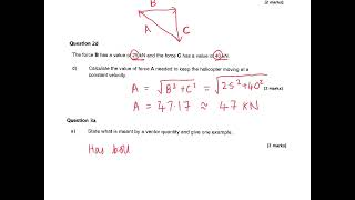 Physics Y12 Scalars and Vectors HW Easy Qs [upl. by Narag]