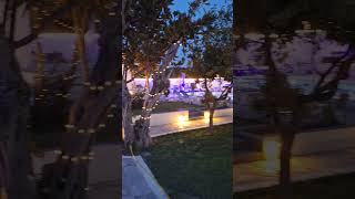 Skiathos Holiday Resort yard Night time [upl. by Navannod840]