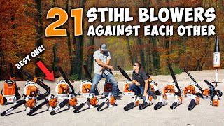 Whats the MOST POWERFUL Stihl Leaf Blower  21 Stihl Blowers TESTED [upl. by Carlina]