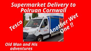 Supermarket Delivery To Polruan Cornwall tesco deliverydriver [upl. by Runstadler]