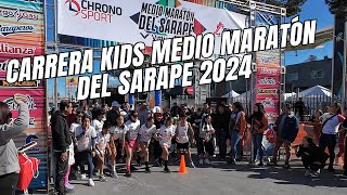 CARRERAS INFANTILES MEDIO MARATÓN DEL SARAPE 2024 KIDS RUN [upl. by Katya]