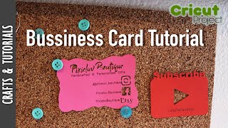 Business Card Tutorial Using Cricut Explorer 2 JohanaCaudiGs [upl. by Cosma]