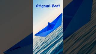 Simple Traditional Origami Boat How To Fold Boat Easy Way origami origamitutorial Origamiboat [upl. by Dnalon318]