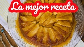 TORTA DE MANZANA INVERTIDA EN TRES PASOS apple pie [upl. by Notnroht]