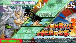 Dragon ball shin budokai 2 Nuevo Mod Heroes V2 [upl. by Micro]