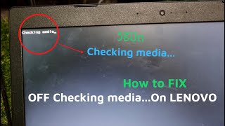 How to OFF Checking media LENOVO [upl. by Leanne]