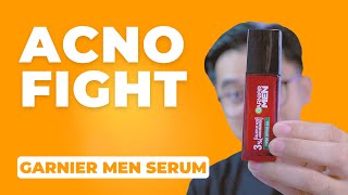 GARNIER MEN ACNO FIGHT SUPER SERUM GEL ANTI ACNE SERUM UNTUK COWOK  CHIWANK MOUW [upl. by Harifaz]