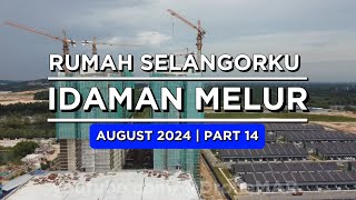 IDAMAN MELUR Cybersouth PART 14 AUGUST 2024  RSKU Rumah Selangorku Idaman Melur by LBS Drone4K [upl. by Ynnaej]