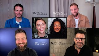 Vikings Valhalla Stars Sam Corlett Leo Suter and Frida Gustavsson on Their Characters Origins [upl. by Nymsaj837]