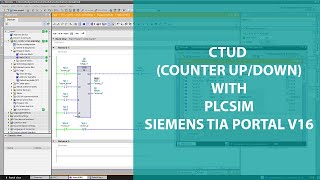 CTUD COUNTER UPDOWN WITH PLCSIM  SIEMENS TIA PORTAL [upl. by Lionello]