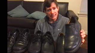 Shoe review Rockport Clarks and SAS Mens leather walking shoes [upl. by Sad809]