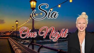 SIA  ONE NIGHT LYRICS [upl. by Howenstein]