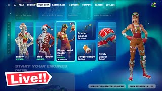 🔴 WINTERFEST FORTNITE ITEM SHOP LIVE Today Fortnite Chapter 5 [upl. by Dragoon732]