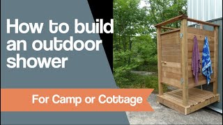 How to make an Outdoor Shower [upl. by Halil906]