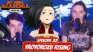 YAOYOROZU TAKES CHARGE  My Hero Academia Season 2 Reaction  Ep 22 quotYaoyorozuquot [upl. by Trubow]