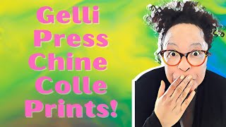 Gelli Plate Printing Techniques Chine Colle [upl. by Anceline]