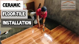 How To Install 60x60 Ceramic Floor Tile [upl. by Sidnak]