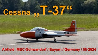 50 Jahre MBCSchwandorf amp quotEIM SAD 2024quot  Cessna quotT37quot powered by 2x 90mm EDF [upl. by Ellerud]