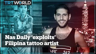 Nas Daily accused of ‘exploiting’ Indigenous tattoo artist in the Philippines [upl. by Eetse]