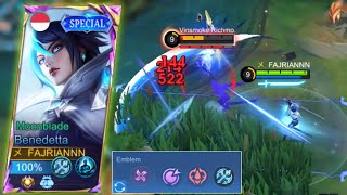 TOP GLOBAL BENEDETTA  CARA ROTASI BENEDETTA EXP  BENEDETTA GAMEPLAY MOBILE LEGENDS [upl. by Hiroko]