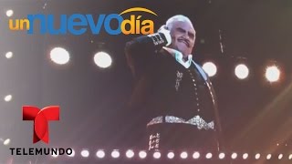 En su despedida ¡Vicente Fernández se enoja con Trump  Un Nuevo Día  Telemundo [upl. by Medardas]