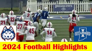 Houston Christian vs Indiana State Football Game Highlights 9 28 2024 [upl. by Campball]