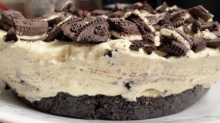 Cheesecake de Oreo Sin Horno  El de las trufas [upl. by Navap]