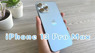 iPhone 13 Pro Max Sierra Blue Unboxing [upl. by Krischer]