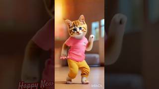 pink colour cat dancetrendingshorts cat shortsfeed funnycatvideos [upl. by Womack319]