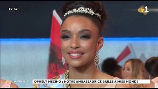 Miss Monde 2019  la Française Ophély Mézino sacrée première dauphine [upl. by Shanna]