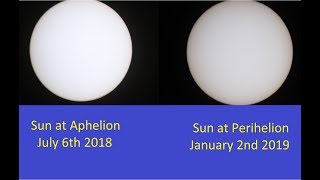 Sun at Aphelion Vs Perihelion [upl. by Arakal386]