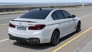 2018 BMW 5Series M550i xDrive Sedan AWD w ARMYTRIX CatBack Exhaust  Revs amp Accelerations [upl. by Ventura143]