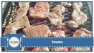 Simple Dishes To Cook For Dinner  Steaks [upl. by Allegna]