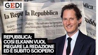 Repubblica in sciopero pesanti ingerenze della proprietà sulla redazione [upl. by Anav760]