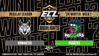 Unwanted vs Poggers  ECL Elite Winter 24 Highlights  NHL 24 EASHL 6s Gameplay [upl. by Kyl]