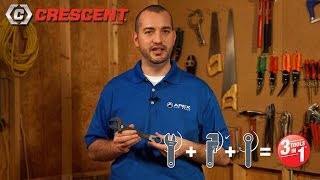 Crescent® PassThru™ Adjustable Wrench Set  3 Tools in 1 [upl. by Imat42]