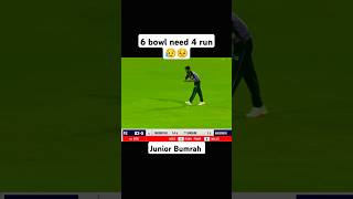 last over drama 6 bowl 4 run😵cricket shorts jaspritbumrah [upl. by Ellebasi]