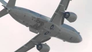 Farnborough 2014 Boeing Poseidon on Patrol [upl. by Uzial]